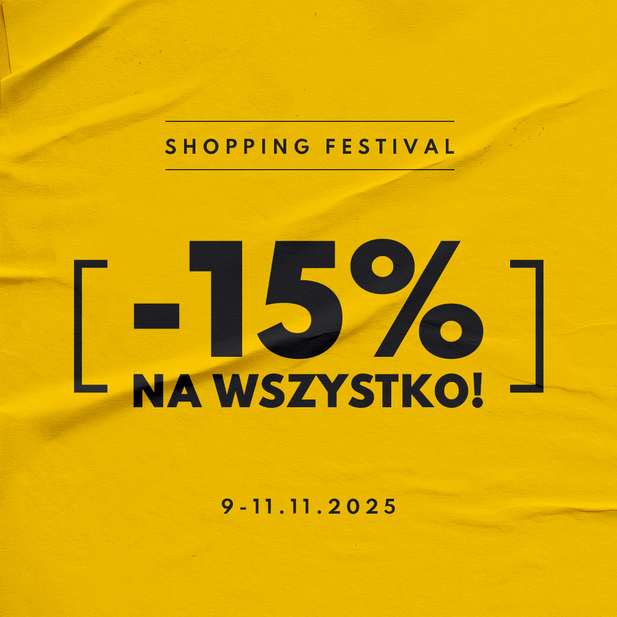 RABAT -15% Tylko do 11.11, nie przegap okazji!